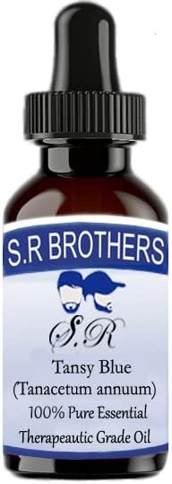 S.R браќа Tansy Blue чисто и природно есенцијално масло од одделение со капнување 15 ml
