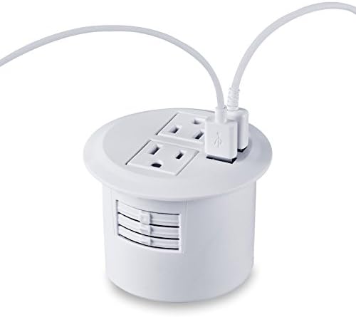 Десктоп за моќност Громатска моќност на штекер за куќиште за приклучок 2 излез со 2 USB порти со кабел за продолжување од 10 стапки