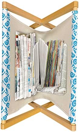 Амбезон Апстракт списание и носител на книги, монохроматски дизајн украсен капки повторување на обична позадина, украс на решетката за внатрешни