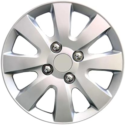 Копри сет од покривка од 4 тркала од 14 инчи сребрен Hubcap Snap-on одговара на Киа