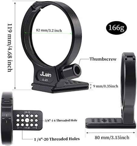 FocusFoto Metal Tripod Cooch Mount Ring 1/4 & 3/8 За Sigma 100-400mm F5-6.3 DG DN OS L/E-MOUNT LENS & за Sigma 105 mm f/1.4