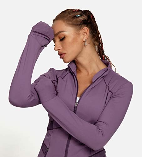 Sportsенска јакна за жени Квинеке, тенок вклопувачки јакна памук-мека рака 60927