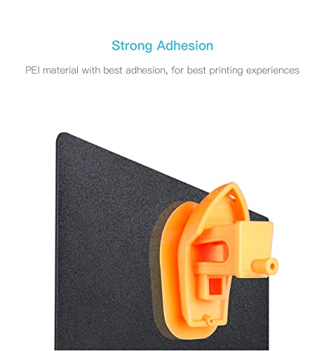 Креалноста надградена црна замрзната PEI магнетна флексибилна челична плоча, платформа за 3Д печатач со површина на PEI и магнетски