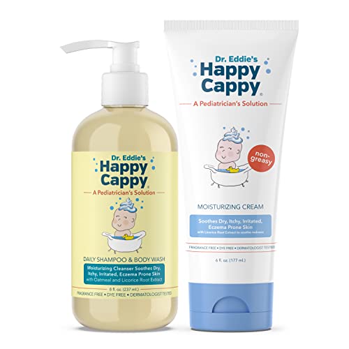 Среќен пакет на егзема на Cappy | Управувајте со сува, чешање, чувствителна кожа склона на егзема за сите возрасти, за атопичен