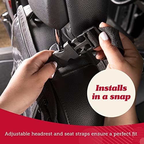 Организатор на тешки седишта на Lusso Gear Ture Duty Seat Extra Grape за заштита, доказ за SAG и засилени агли, го штити iPad & задниот