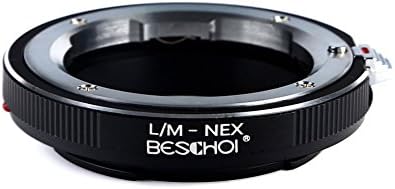 Адаптер за монтирање на леќи Beschoi компатибилен за леќи на Leica M до Sony Alpha E-Mount Nex камера, како што се Nex-3, NEX-5, NEX-5N,