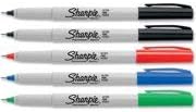 Постојани маркери на Шарпи, ултра фино точка, разновидни бои, 5/set5