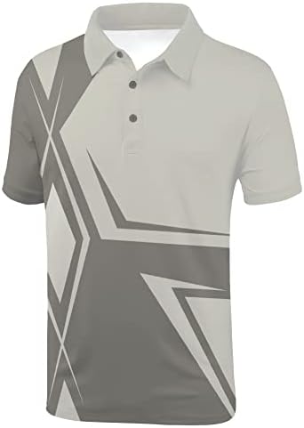 Scodi Mens Polo кошули Краток ракав Атлетски обичен голф Поло лето лето влага со маичка со кокошка маица