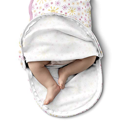 Swaddleme Luxe Whisper Shispter Swaddle-големина мала/средна, 0-3 месеци, екстра-мека затрупани ножеви со тивко затворање на ткаенина