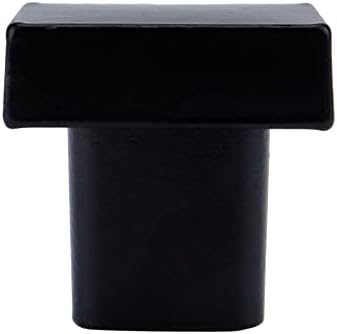 Моите рамни црни црни плоштадски копчиња за црна плоштад 1 x 1 мебел врата кабинет хардвер гардероба фиока за влечење пакет од 5