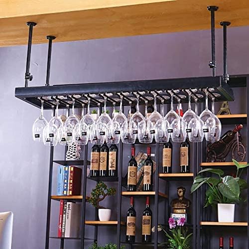 Решетката за вино во Dmuniz, виси решетката за чаши за креативно вино за стакло за вино, лесен за инсталирање на складирање/S/80 * 35см