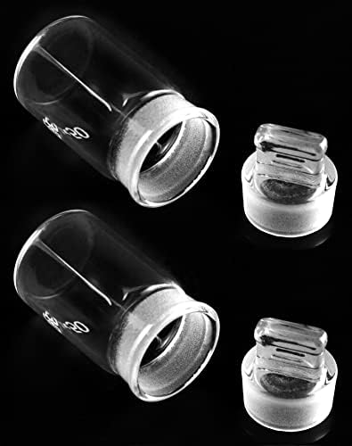 QWORK Тежи Шише, 2 Пакет Боросиликатно Стакло Со Тежина шишиња 30x50mm