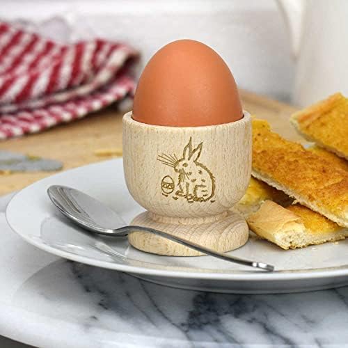 Азееда Велигденско Јајце &засилувач; Зајаче Дрвени Јајце Чаша