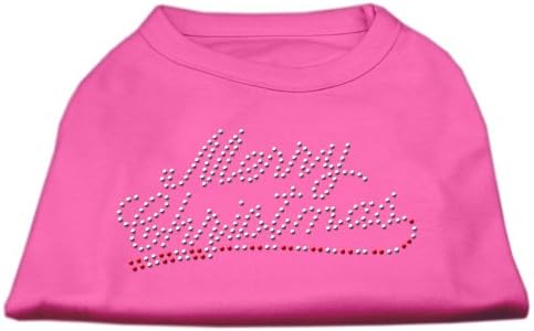 Mirage Pet Products 12-инчни радост кошула за печатење на Божиќ за домашни миленици, средна, светло розова