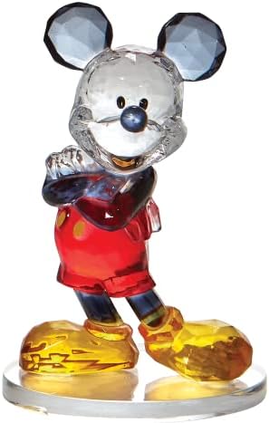 Enesco Faces Disney Mickey Mouse Standing Pose Figurine, 3,75 инчи, разнобојно
