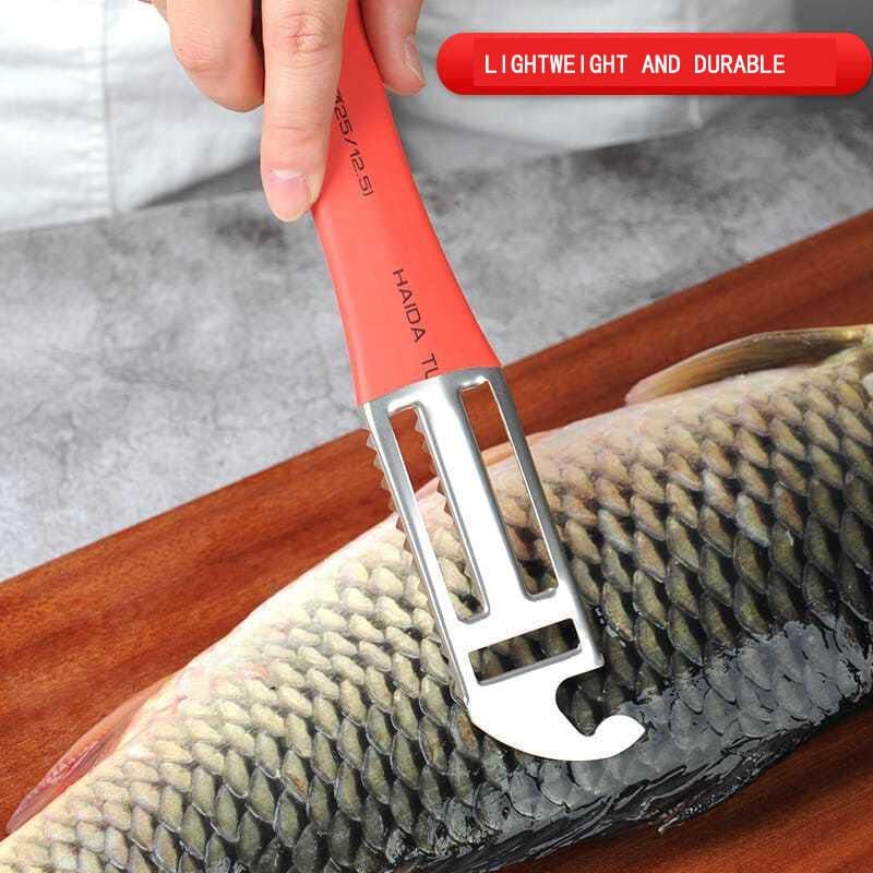 Отстранувач на скала за риби, риба пипер брзо чистење риба кожа, отстранувач на риба со скала со не'рѓосувачки челик, лесно отстранете ја алатката за четки за чистењ