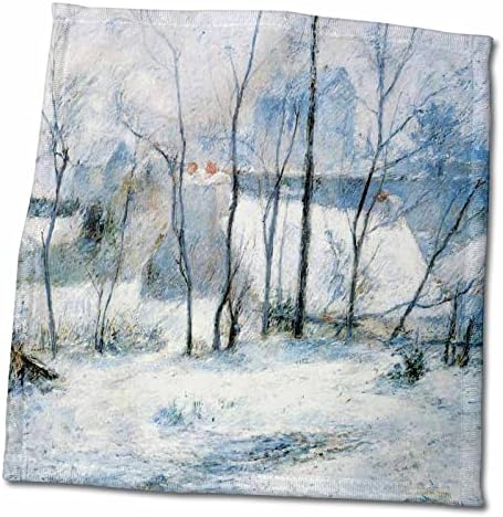 3drose Зимски пејзаж, 1879 година од Пол Гаугин, Импресионистичка зимска сцена - крпи