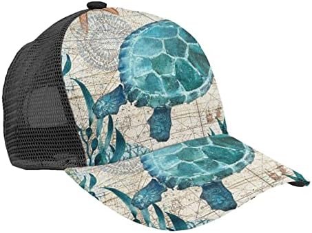 Бејзбол мрежа капа хип хоп капа капа за кривината капа за прилагодување на камиони за камиони за мажи за мажи жени на отворено атлетски