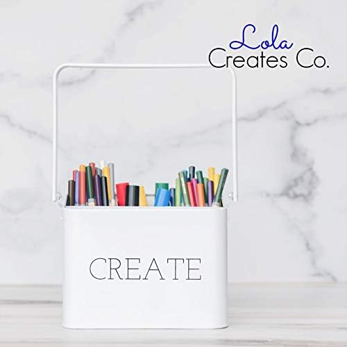 Лола создава занаетчиска кутија - сад за складирање на корпи за уметност - Организатор за снабдување со уметност - Канцеларија Кади - Организатор на моливи - Организ?