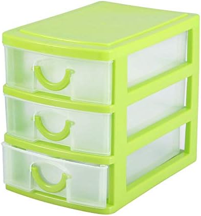 ТОПИНЦН Пластична Кутија За Накит Со 3 Фиоки, Компактни Фиоки За Организација На Складирање Поставени За Козметика, Стоматолошки Материјали,