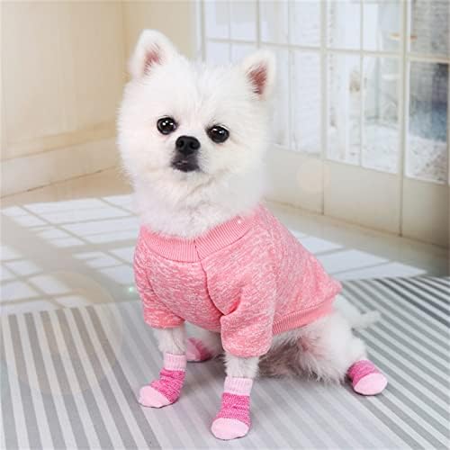 COODS RONGXI со клип-лезди чорапи чорапи со кучиња затворено кученце поставено кучиња чорапи куче 4-парчиња бели чипка хулахопки за жени