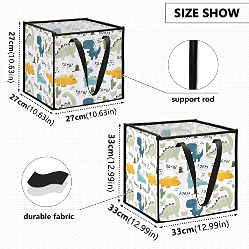 Детска Корпа За Складирање Диносауруси Склопувачка Корпа За Складирање Играчки Коцка Корпа За Перење Водоотпорна Расадник Попречува