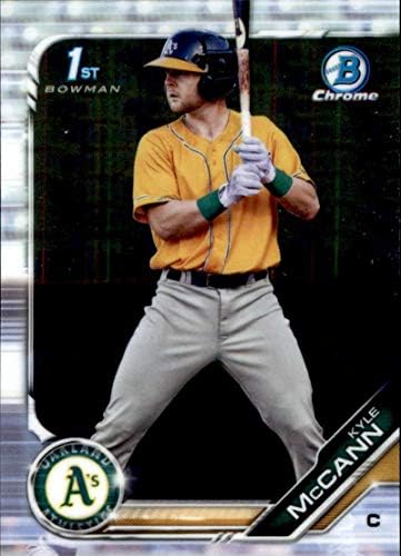 2019 Bowman Chrome Draft BDC-126 Kyle McCann RC Rookie Oakland Athletics MLB Baseball Trading Card