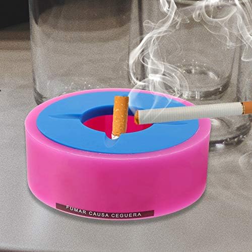 Ешретните издржливи испреплетувачки силиконски пепелници држачи за пепел цигара од пепел со капакот за внатрешна или надворешна употреба