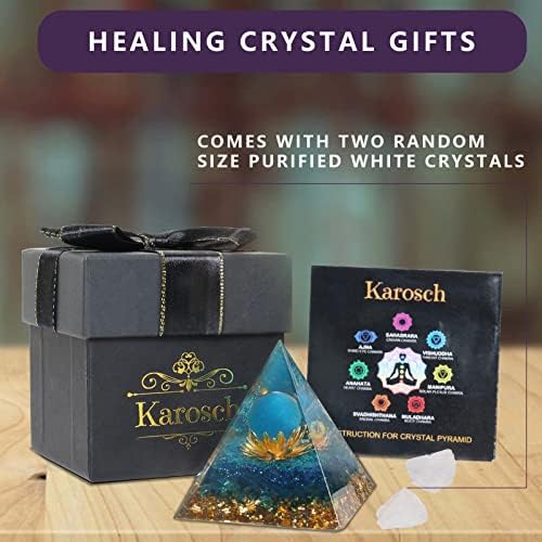 Оргон пирамида, лековити кристали духовни подароци, додатоци за медитација на чакра, канцелариски домашен биро кристален декор, позитивна