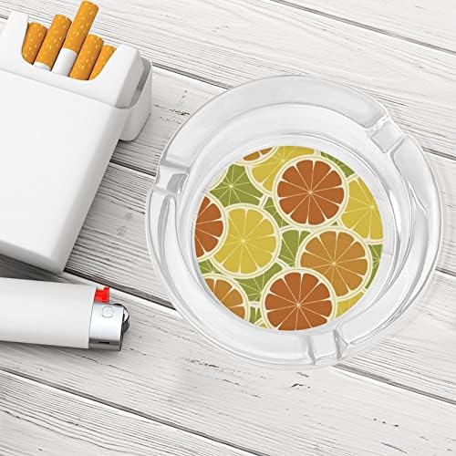 Оринџ лимон и стакло од грејпфрут за цигари за цигари ветроупорен ѓубре може да печати фенси фиоки за пепел за домашна канцеларија