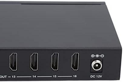 1x16 HDMI Extender Splitter, 4K 60FPS HDMI видео сплитер, 1 на 16 надвор од видео -менувачот, HDMI дисплеј дупликат огледало, го поддржува