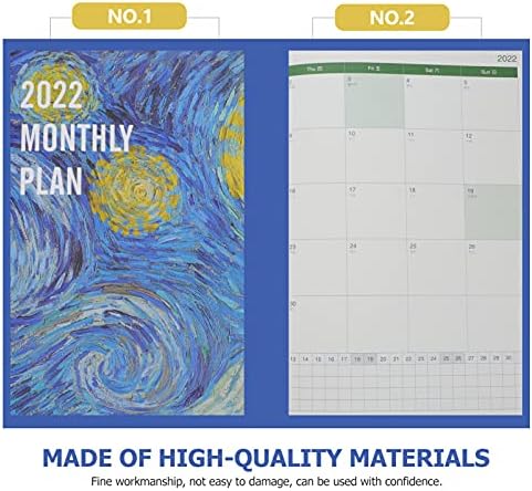 PRETYZOOM ser од 6 2022 календар книга месец распоред книга 2022 дневен распоред време планирање календар Време Планирање Календар