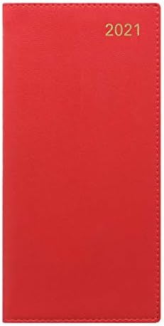 Недела Стерлинг Недела за прегледување 2021 Планер, вертикална црвена боја, 6,625 x 6,25 инчи