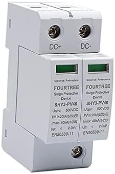 Дасеб PV Surge Protector 2P 500VDC Arrester уред SPD Switch Домаќинство Сончев систем за комбинирани кутии за комбинирање на ласерско