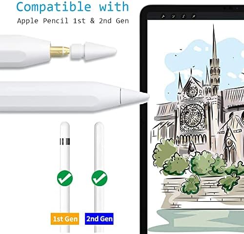 Совети за замена на пенкало за пенкало Slaunt 4 пакети компатибилни со Pen -и 2 -та генерација пенкало за iPad Pro за iPad Pro