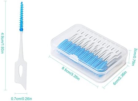 Лејоу 160 парчиња интердтални четки за заби за заби ултра тесни влакната за забни средства за чистење на четки за четки за четки за четки