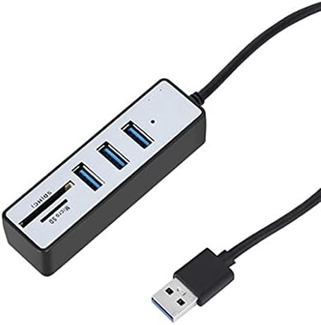 XDCHLK USB Hub 3.0 Multi USB 3.0 Hub USB Splitter со голема брзина TF SD картички читач на сите за компјутерски додатоци за компјутер