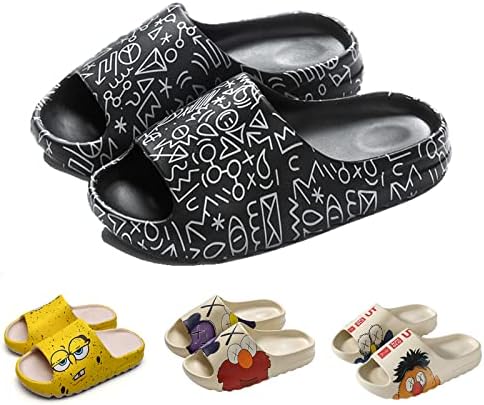 XHUOQDK UNISEX NOLLIL CLARE SLIDES за мажи и жени Супер меки и удобни сандали за бања Бања Туширање Брзо сушење папучи на отворено