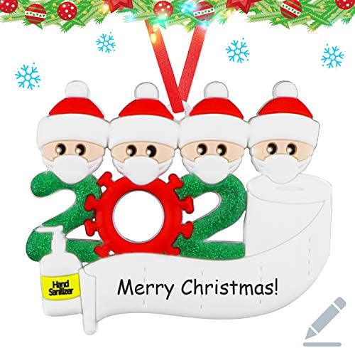 Китвеј 2021 Персонализиран украс за новогодишна елка - Преживеано семејство Специјално зачувување, име на семејство за DIY Божиќни украси Божиќни подароци