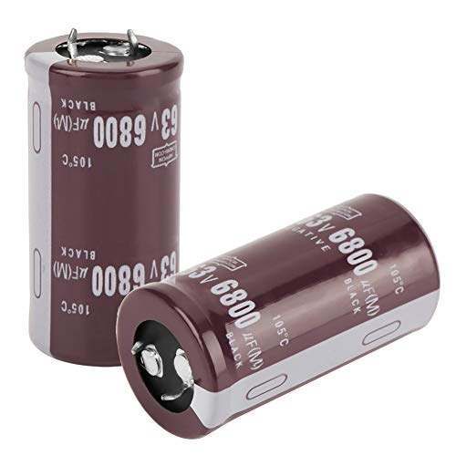 Електролитски кондензатор 2PCS, 63V 6800UF SNAP-IN TERMINAL ELECLOLYTIC ELECTOLYCIT, голем кондензатор на кондензатор може да го напише