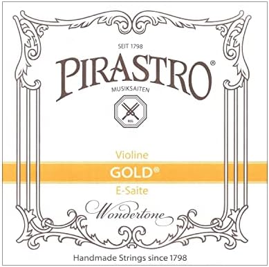Златна етикета Pirastro 4/4 Виолина Е низа - Среден - челик - крај на топката