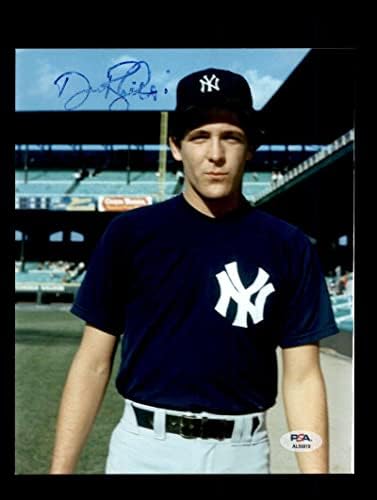 Дејв Ригети ПСА ДНК потпиша 8x10 Фото Аутограф Јанкис - Автограмирани фотографии од MLB