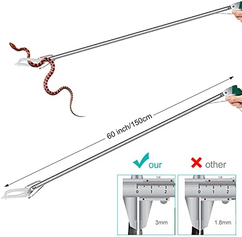 60 „Професионални јазици со змија - Дополнителни долги тешки змии на змија, коприва, алатка за ракување со вилица