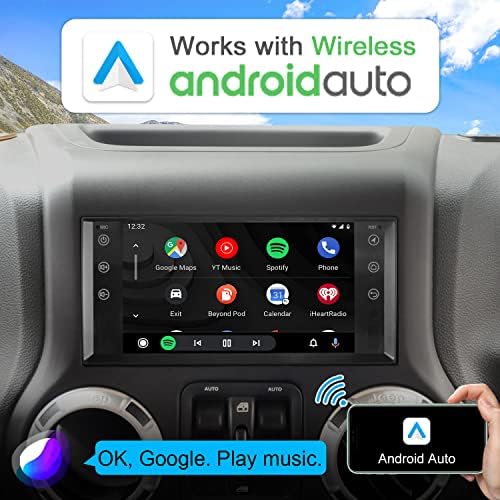 IYING Android Автомобил Стерео За Џип/Крајслер/Dodge безжичен CarPlay &засилувач; Безжичен Android Автоматски 8-Јадро 2G+32G 7 Инчен Автомобил