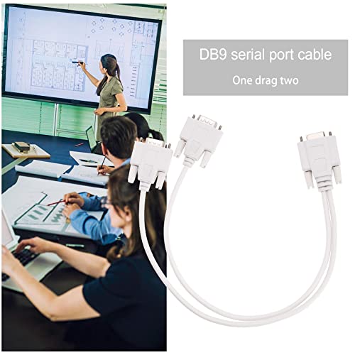 Замена на кабелот за сериски сплитер на ECSING 2PCS DB9 DB9 9 PIN 1 FEMALE ALE TO 2 MALE RS232 SERIAL SPLITTER ADAPTER додатоци за поврзување