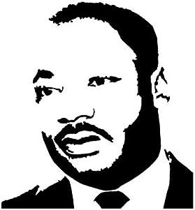 Налепница за винил декларации на Мартин Лутер Кинг | Автомобили камиони Ванс wallsидови лаптопи чаши | Црна | 5,5 x 5,1 инчи | KCD1217