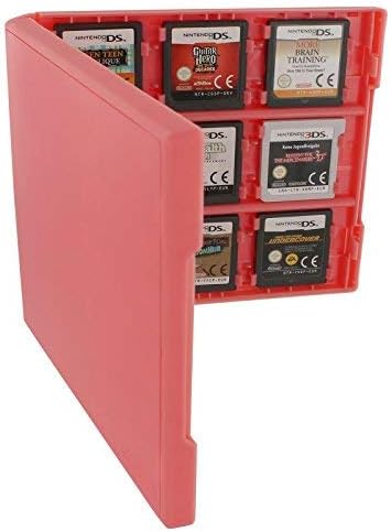 Обезбедете 18 игра картичка случај ЗА NINTENDO 3DS, new-3DS XL, 2DS &засилувач; DS-18 во 1 игра кертриџ фолио стил пластични складирање случај патување кутија-Розова