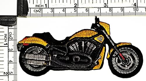 Кленплус Жолти Закрпи За Мотоцикли Налепница Мотоцикл Велосипед Класичен Цртан Филм Вез Железо На Ткаенина АПЛИКАЦИЈА САМОСТОЈНО