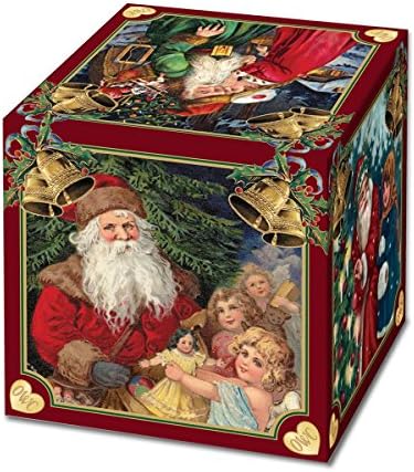 Орнамент за Божиќна стакло од стариот свет со кутија S-кутија и кутија за подароци, колекција на професии