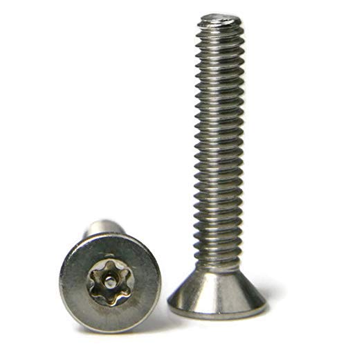Torx w/pin Tamper Доказ за безбедност на рамна капаче од стан капа 18-8 не'рѓосувачки челик-5/16-18 x 1 QTY-1000